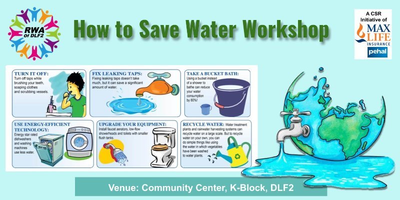How to save water workshop